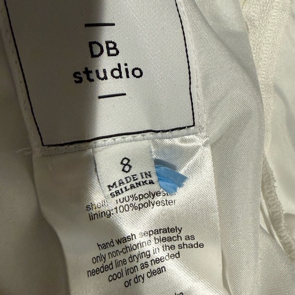 David Bridal, Strapless White twist top - Picture 3 of 6